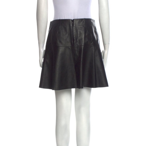 VINCE - Leather Mini skirt - Picture 2 of 5